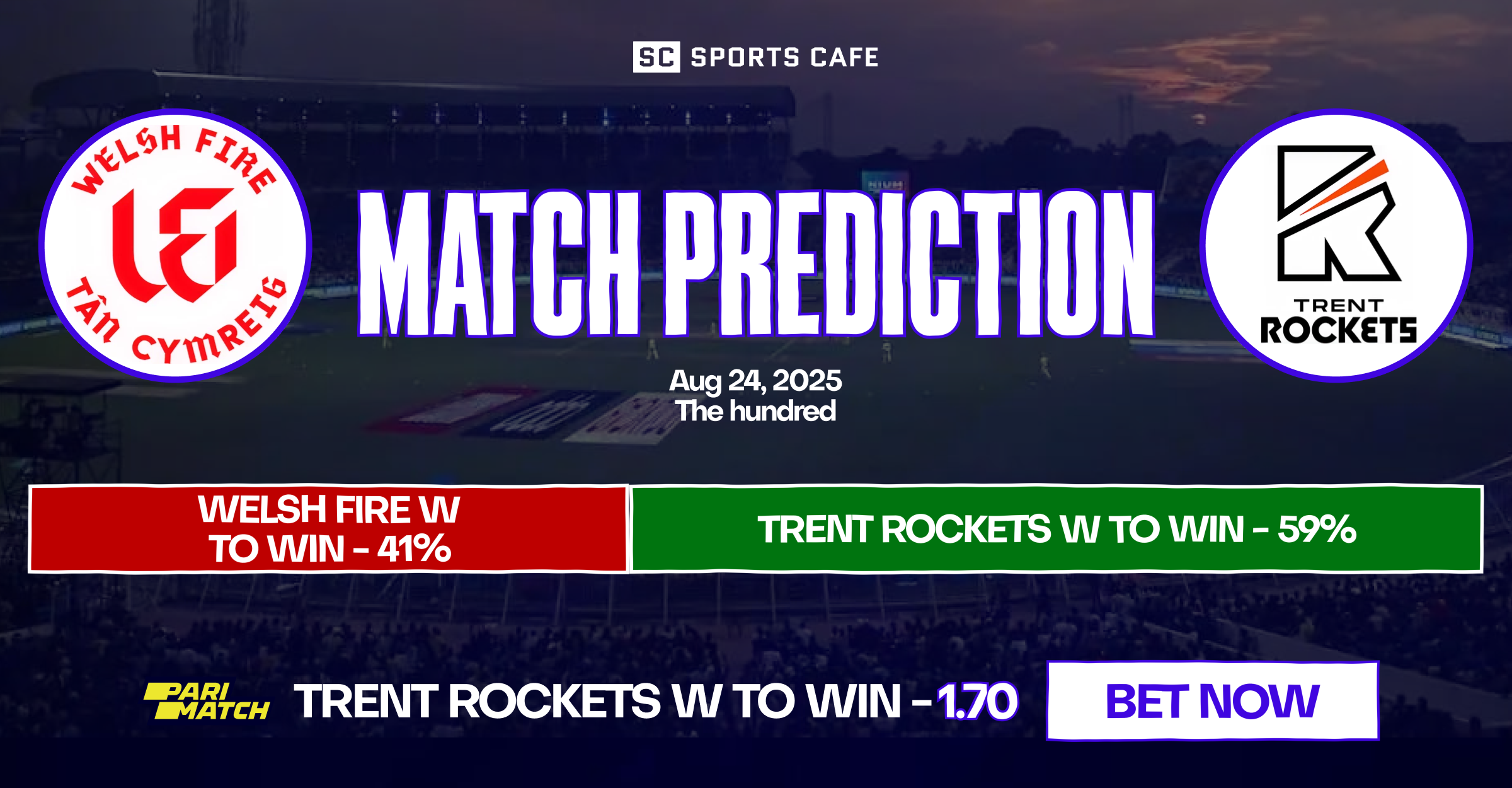 Welsh Fire Women vs Trent Rockets Women